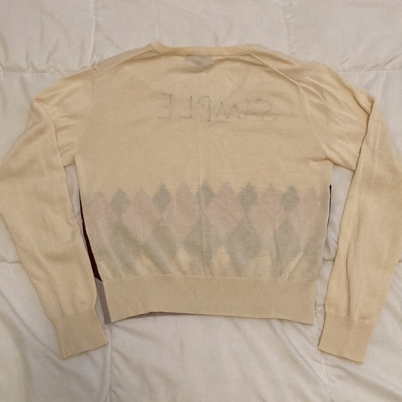 Rare! Paul Smith V-Neck Argyle Sweater Sample Piece Size M - Picture 7 of 7